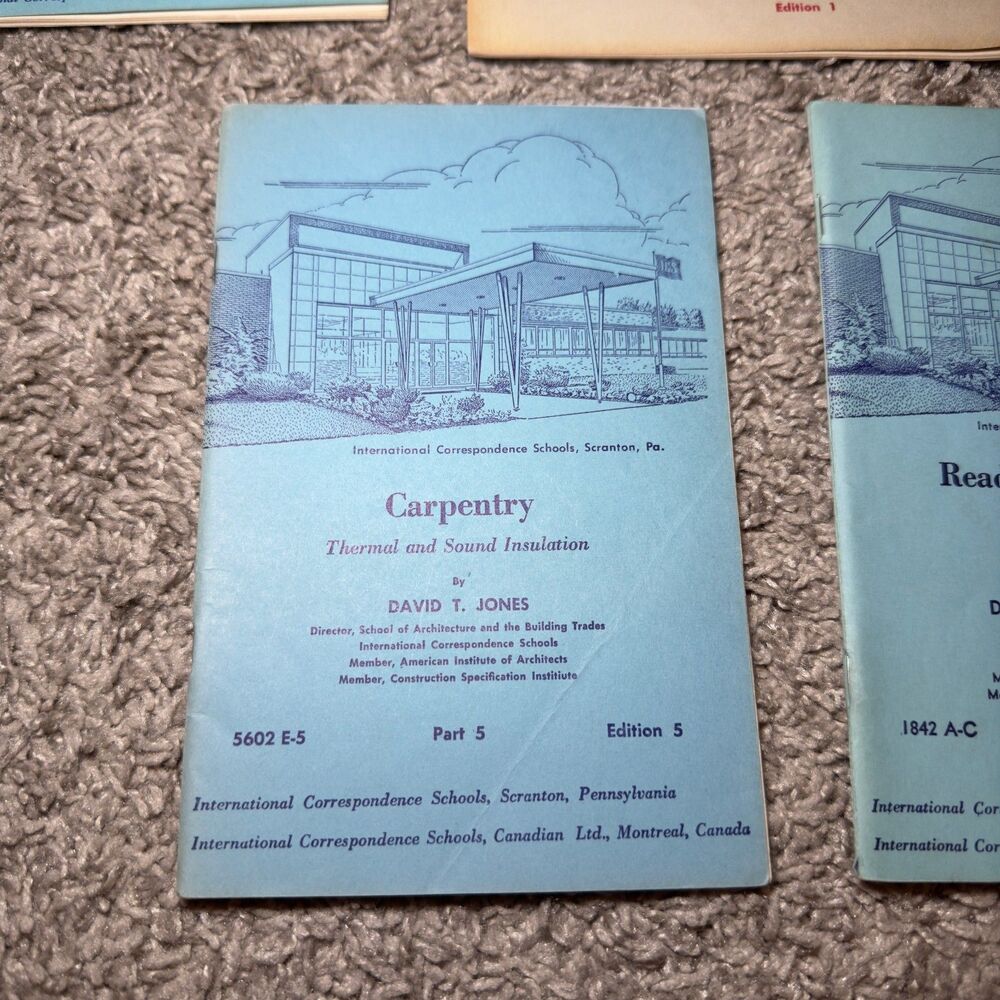 ICS Practical Arithmetic Formulas Carpentry Practicial Geometry VTG Math Books - Picture 8 of 10